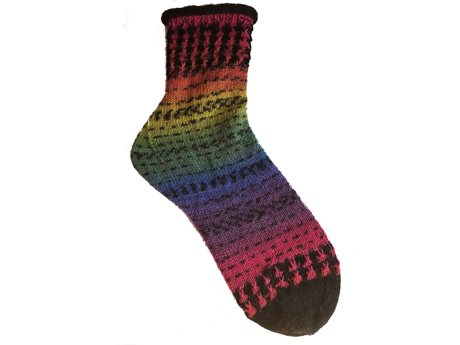 Socken 2026 - März: Fixe Quicky Ferse "Rabbit" mit Hebemaschen-Muster, 4-fach, Toe Up