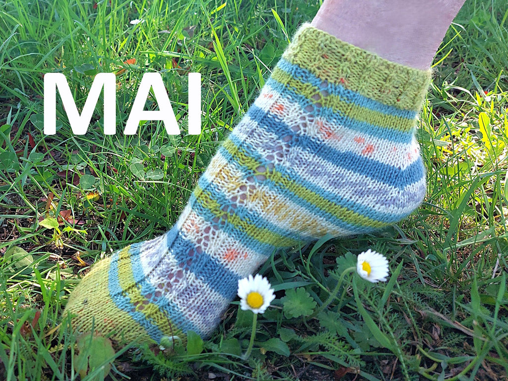 Sockenjahr 2026 - 12 Sockendesigns mit Fixen Quicky Ferse & Two Way Socke