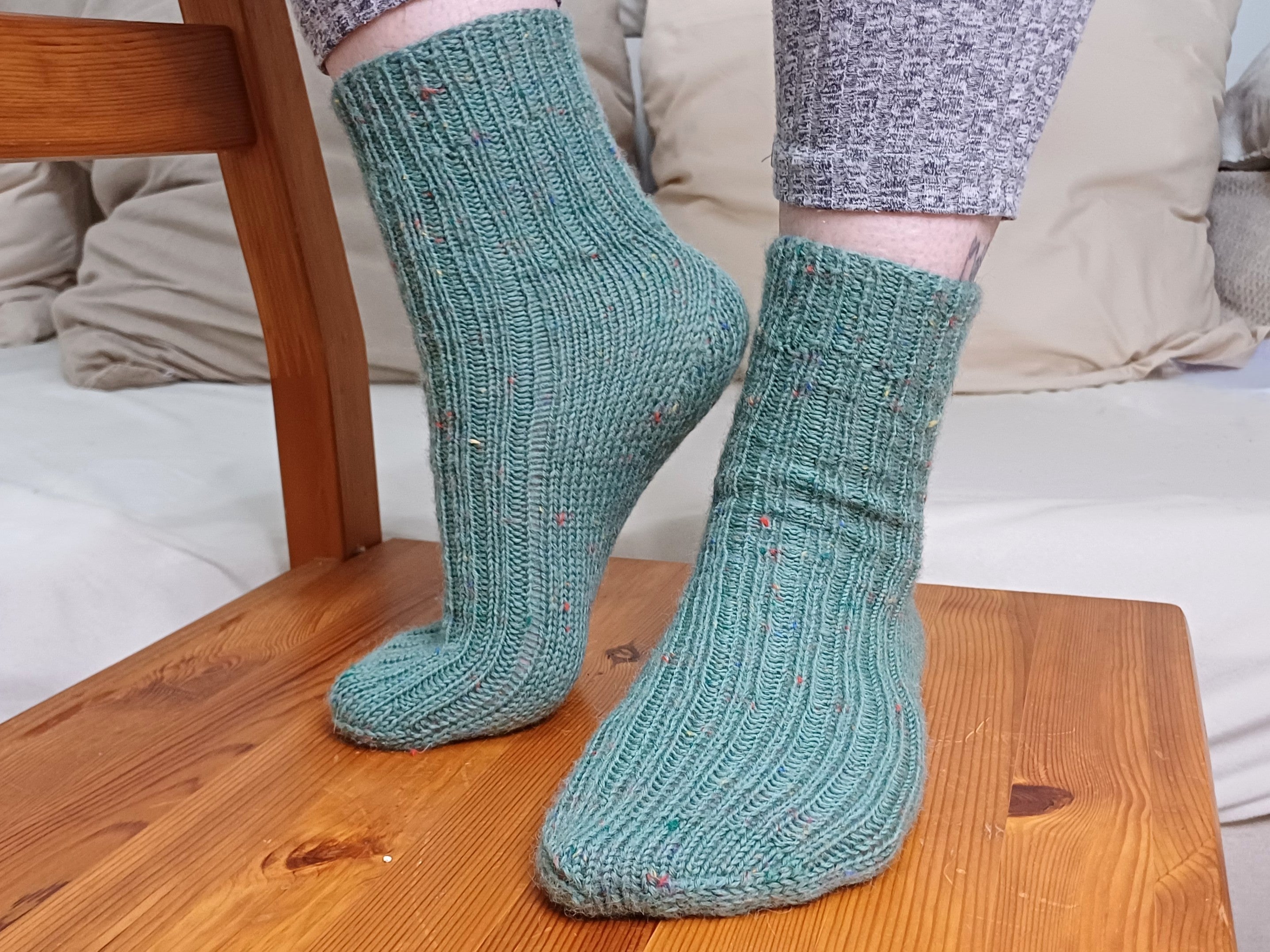 Socken 2026 - Januar: Fixe Quicky Ferse "Classico" 6-fach, Top Down