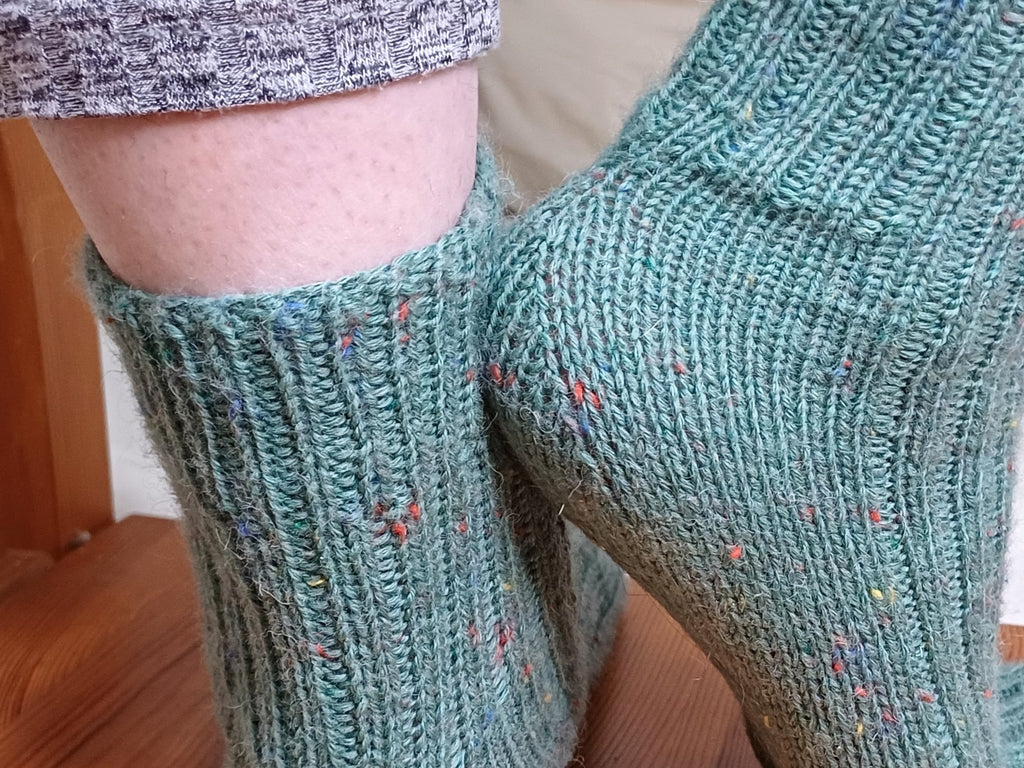 Socken 2026 - Januar: Fixe Quicky Ferse "Classico" 6-fach, Top Down