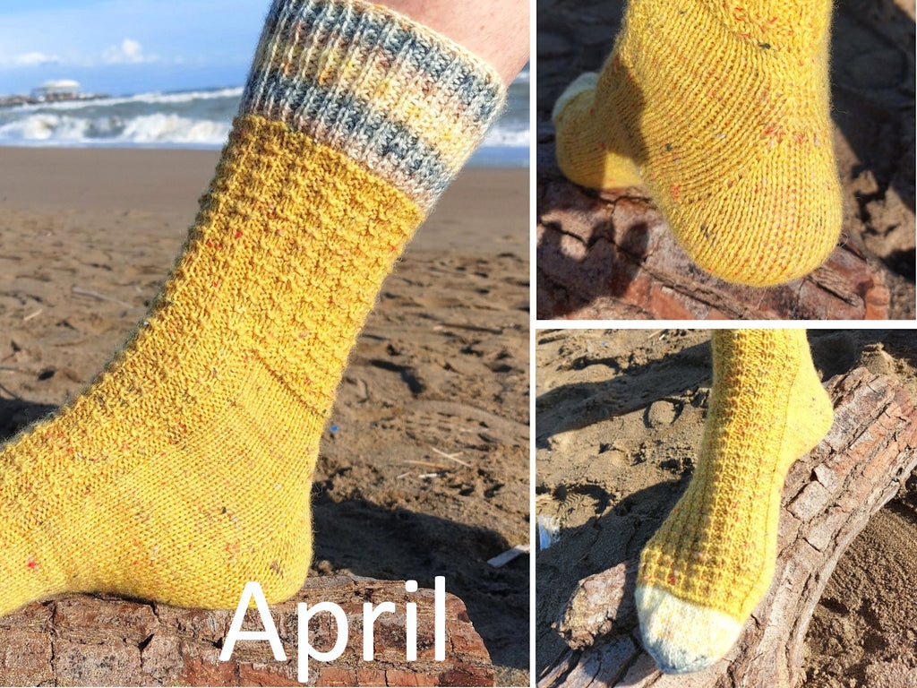 Sockenjahr 2026 - 12 Sockendesigns mit Fixen Quicky Ferse & Two Way Socke