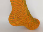 Socken 2026 - Oktober: Fixe Quicky Ferse "Fuchspfad" mit Hebemaschen, 4-fach, Toe Up