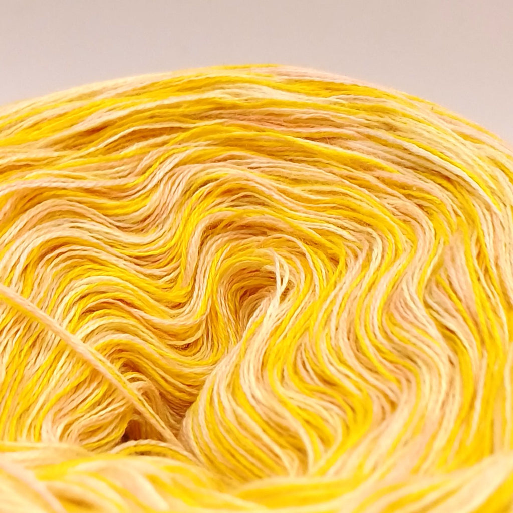 KAL Patchwork-Jahresdecke 2025 - Stricken- StarterSet 5 - Sonnenblume