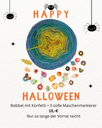 Halloween Bobbel + Süßes oder Saures, 4-fädig mit Konfetti