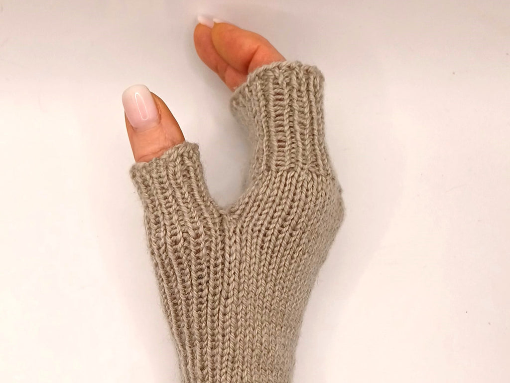 handschuh stulpen stricken Handstulpen "Guapo" mit schrägem Daumenkeil stricken, für Damen und He – kreativ mit täschwerk