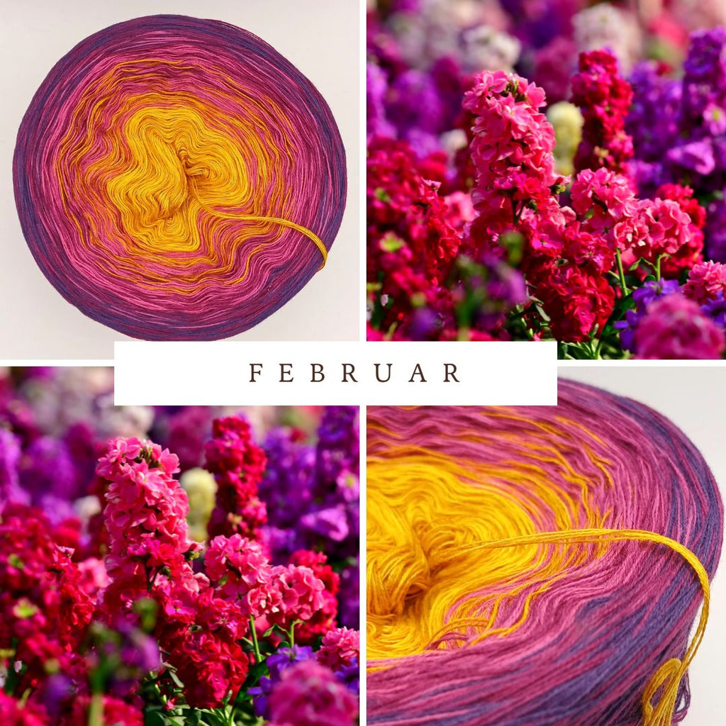 Monats-Bobbel Februar 2025 - 4-fädig