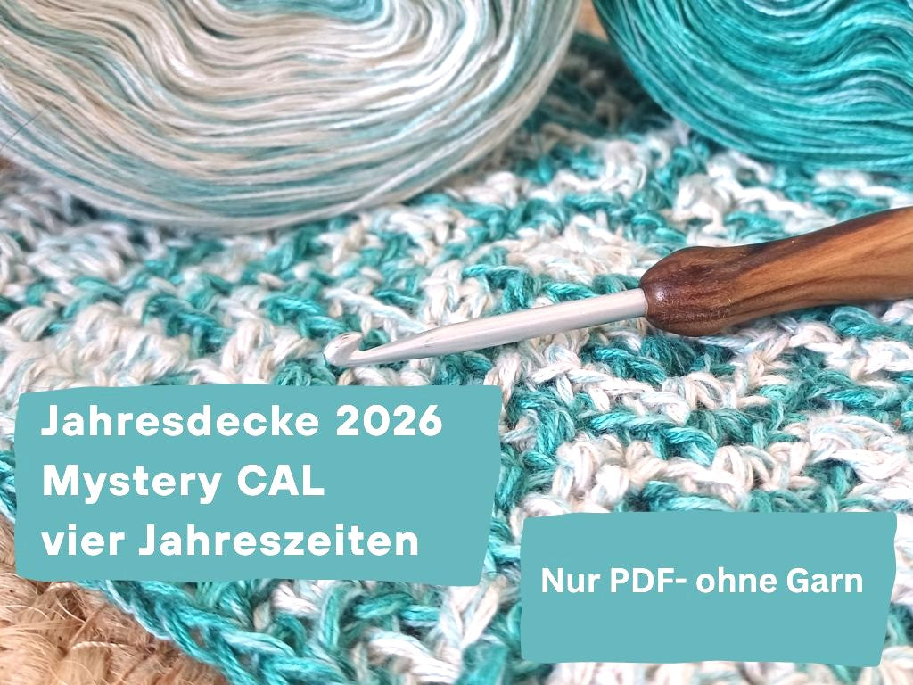 Jahresdecke häkeln CAL - PDF Anleitung (ohne Garn)