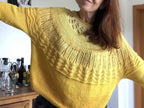 Oversize Sommerpullover "Sofia",  vier verschiedenen Mustern, Rundpasse, PDF