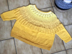 Oversize Sommerpullover "Sofia",  vier verschiedenen Mustern, Rundpasse, PDF