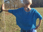 Oversize Sommerpullover "Sofia",  vier verschiedenen Mustern, Rundpasse, PDF