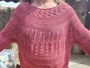 Oversize Sommerpullover "Sofia",  vier verschiedenen Mustern, Rundpasse, PDF