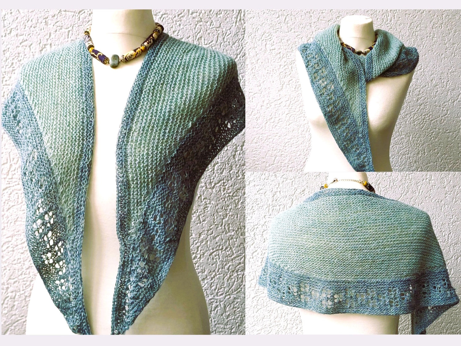 Halbmondtuch "Sweety" mit raffinierter Konstruktion stricken