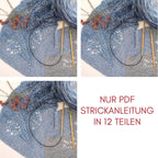 KAL Patchwork-Jahresdecke 2025 "Flower"- Stricken- NUR PDF