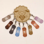 Maschenmarkierer Wollknäuel mit Schäfchen – 8er Set