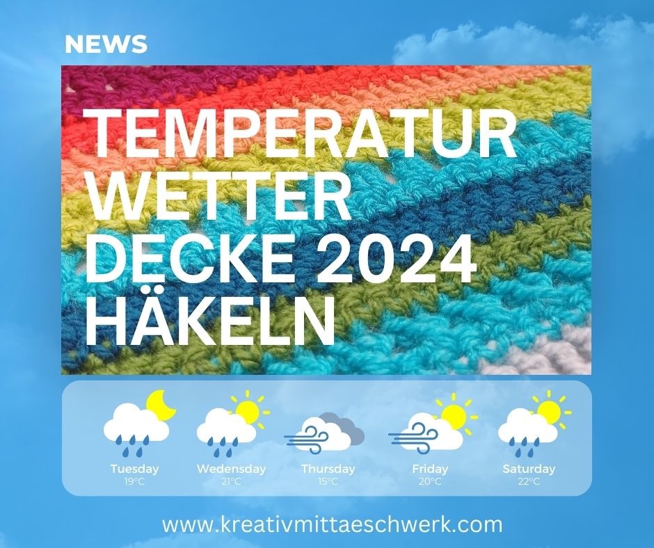 Temperaturdecke 2024-täschwerk- Nur Häkelanleitung-ohne Garn