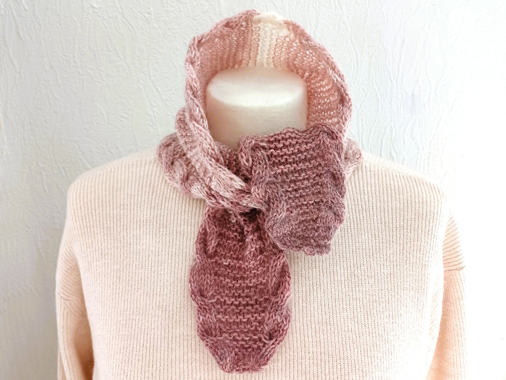 Strickanleitung Minituch „Fjordtwist“ – PDF auf Deutsch