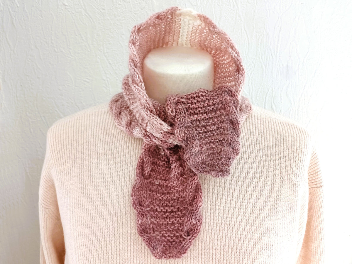 Strickanleitung Minituch „Fjordtwist“ – PDF auf Deutsch