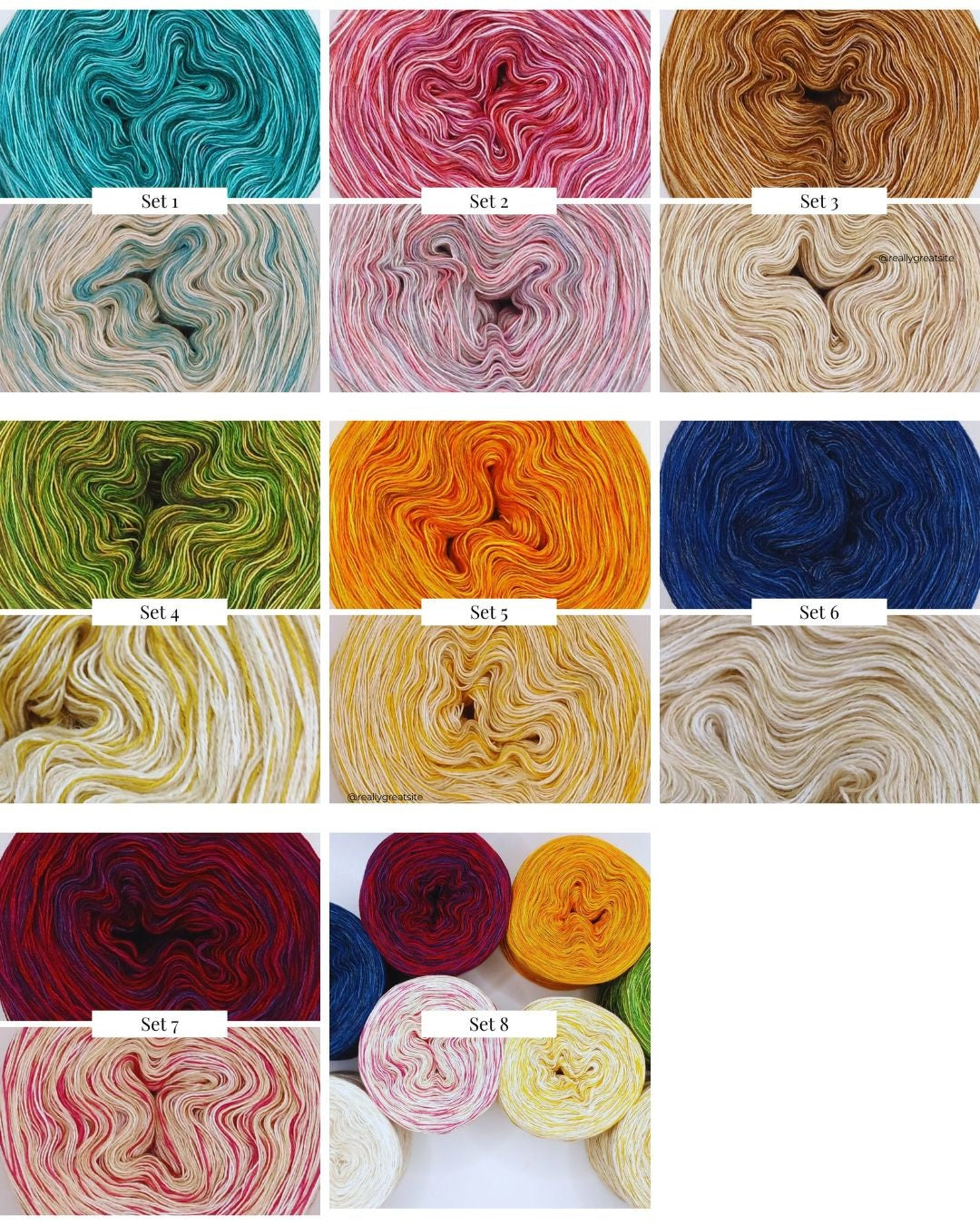 Jahresdecke häkeln CAL - Starterset Vier Jahreszeiten Häkeldecke - 8-Sets zur Auswahl