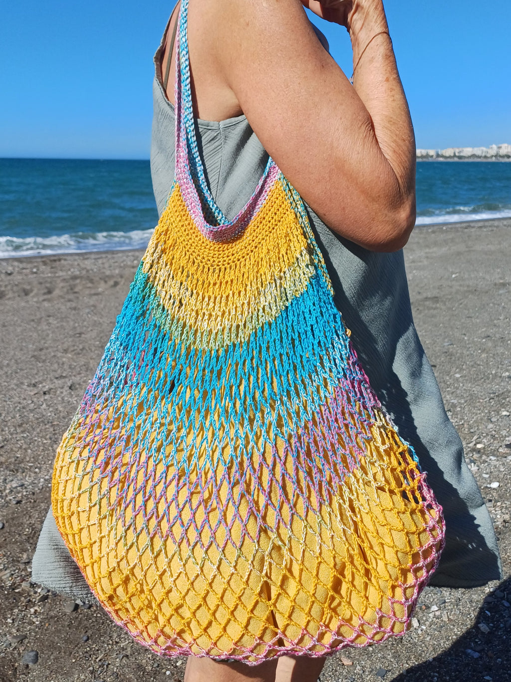 Einkaufsnetz, Standtasche "Samantha" häkeln