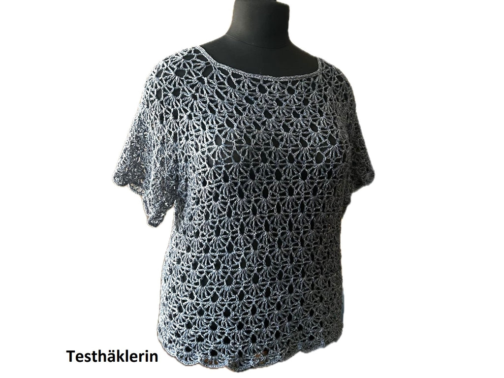 Häkelanleitung Oberteil "Blue Moon"