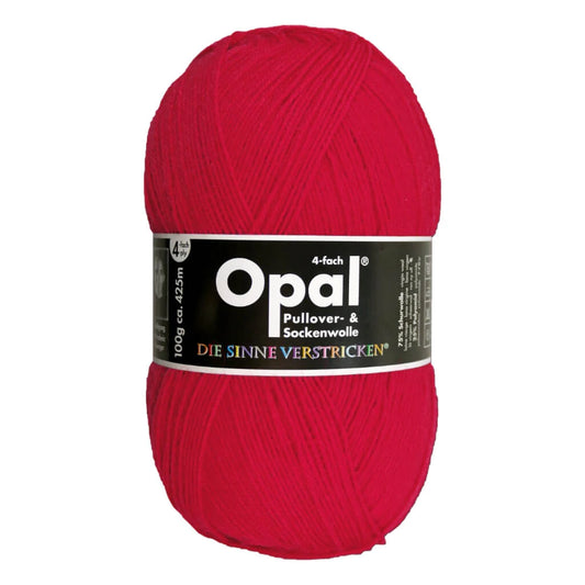 Opal uni, 4-fach, Farbe Rot 5180