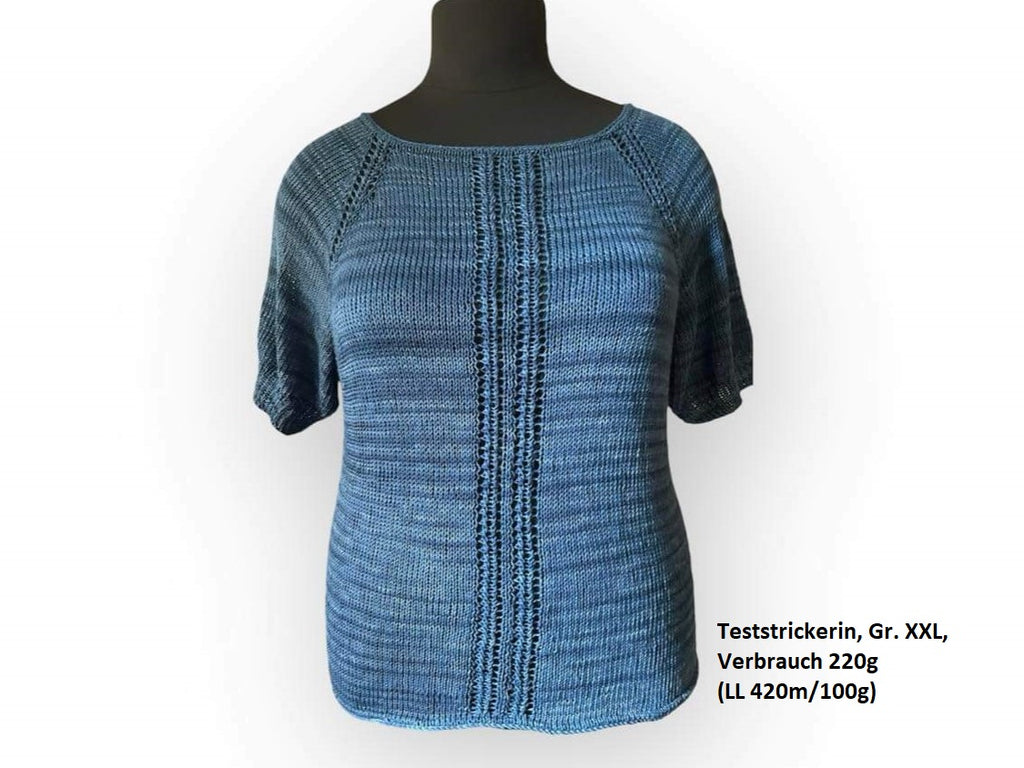 Oberteil "Lucia", Sommer-Shirt stricken, alle Größen