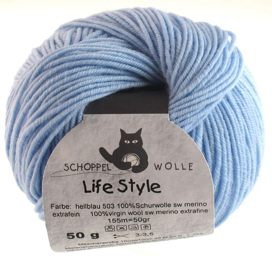 Schoppel Wolle Live Style Hellblau 5011