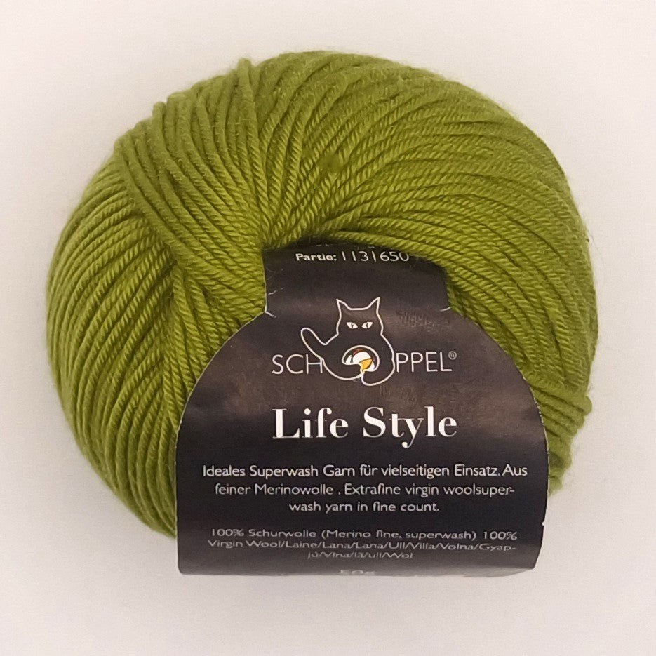 Schoppel Wolle Live Style uni- Oliven- 6683
