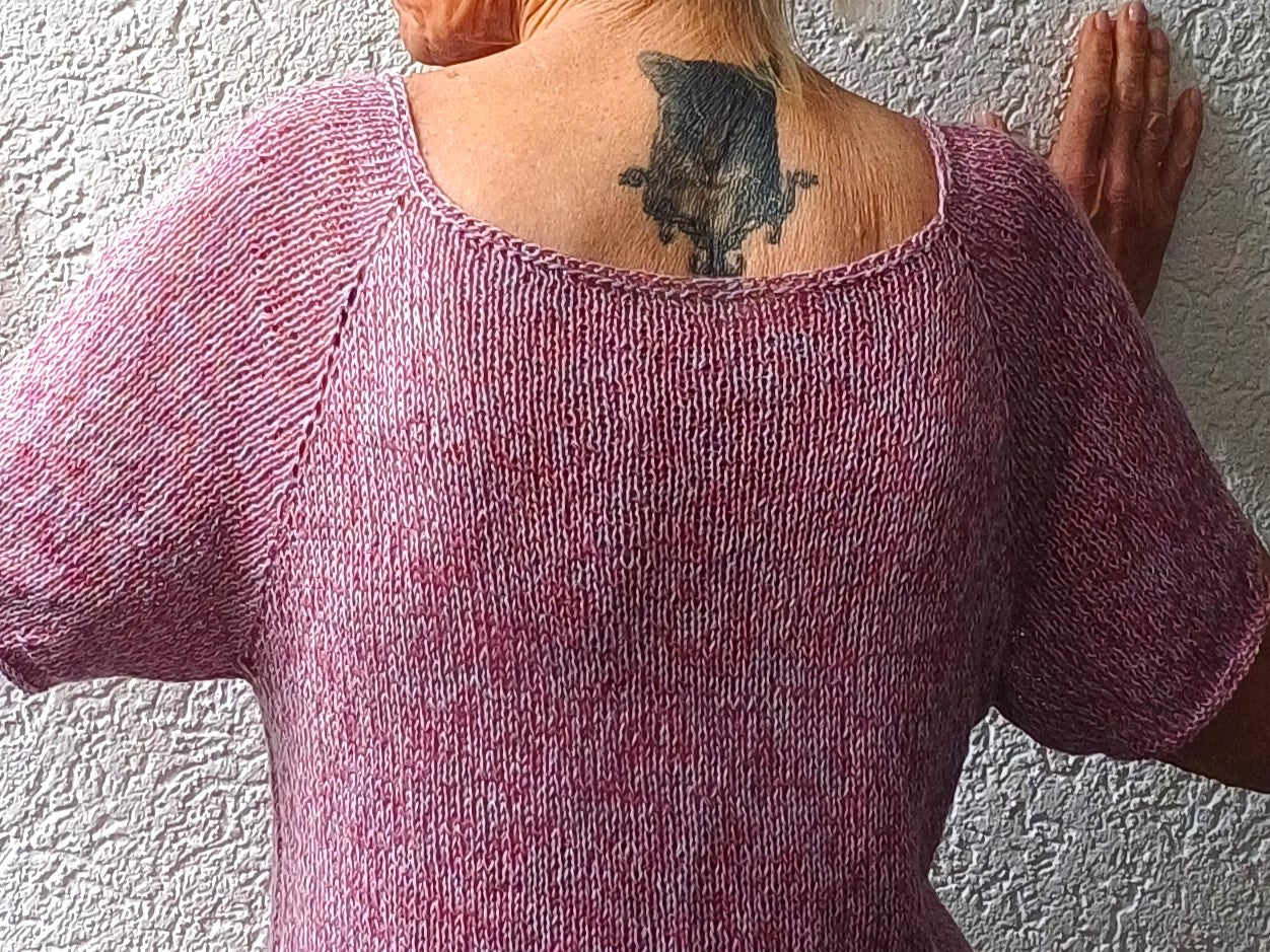 "Steffie Tee - Shirt " mit Seitenschlitz, Raglan von oben, Gr. S-XXXL