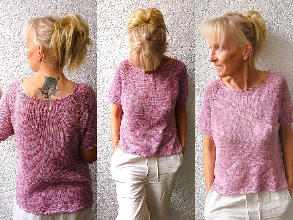 "Steffie Tee - Shirt " mit Seitenschlitz, Raglan von oben, Gr. S-XXXL