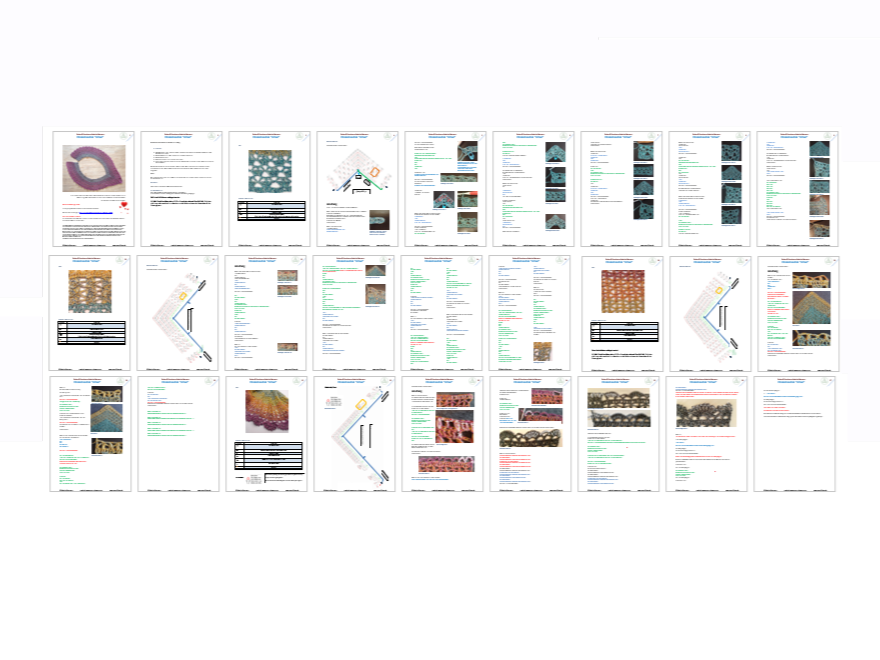 Dreieckschal "Amar", PDF Häkelanleitung