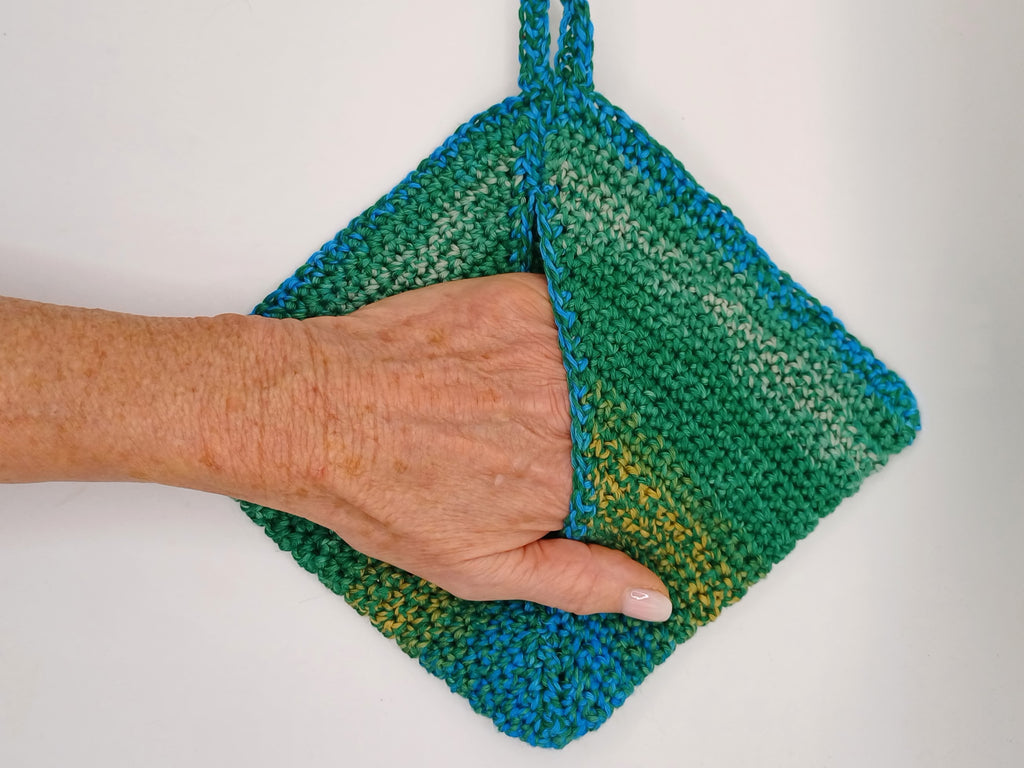Das Topflappen-Wunder! Topflappen + Topfhandschuh in Einem! Sehr prakt – kreativ mit täschwerk