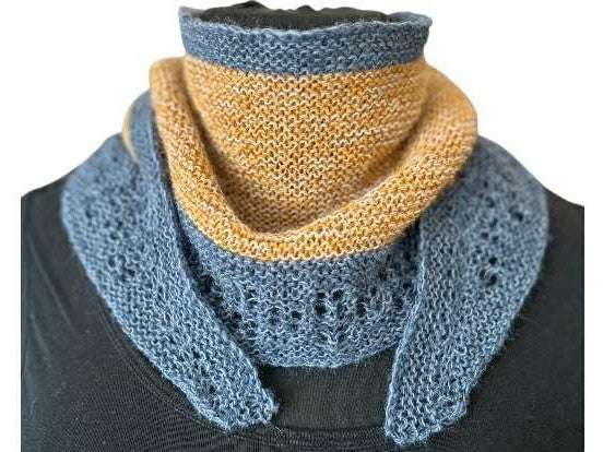 Halbmondtuch "Sweety" mit raffinierter Konstruktion stricken