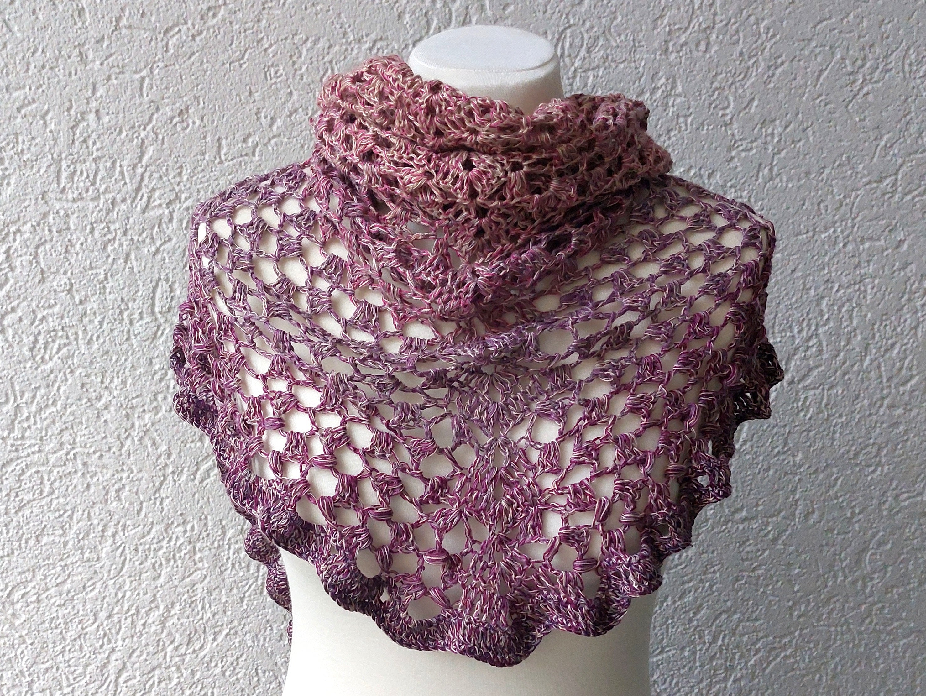 Luftiges Tuch "Valentina", PDF Häkelanleitung