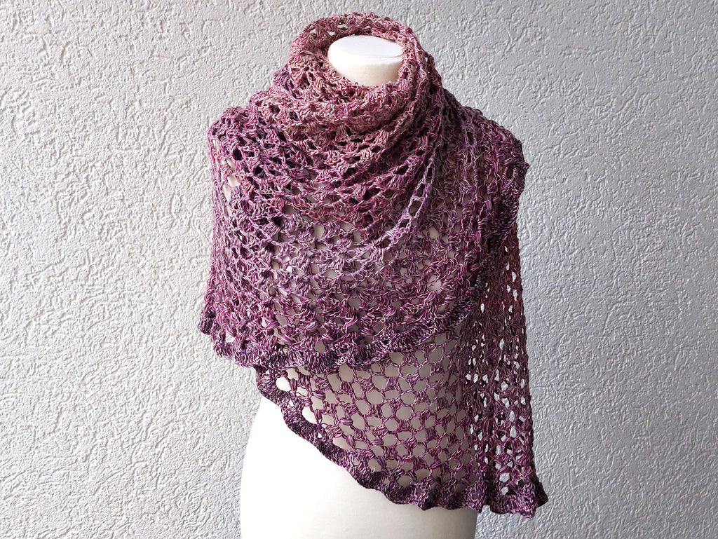 Luftiges Tuch "Valentina", PDF Häkelanleitung