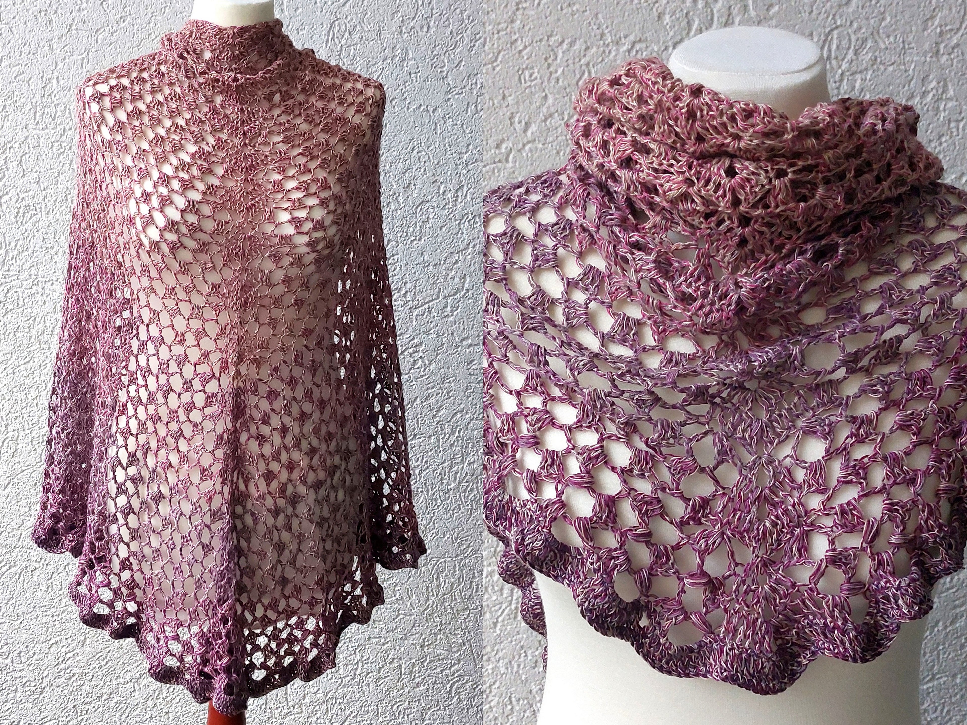 Luftiges Tuch "Valentina", PDF Häkelanleitung