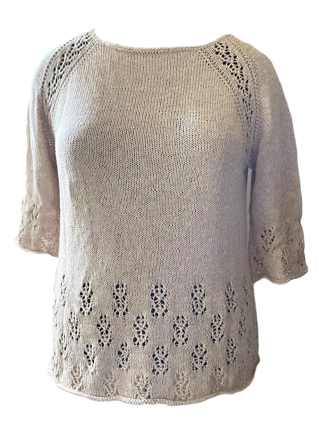 Strickset Pullover, Shirt "Paradise", Raglan von oben