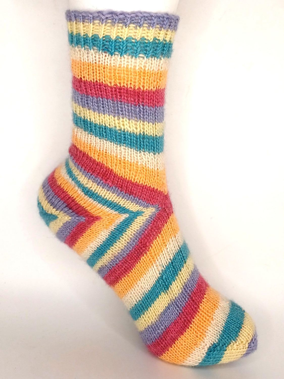 Socken 2026 - August: Two Way Socke "Unisex" mit Rippenmuster - Gr.32-47