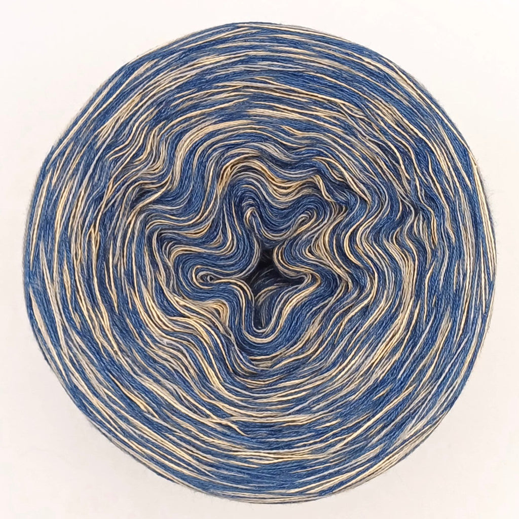 KAL Patchwork-Jahresdecke 2025 - Stricken- StarterSet 8 - Perlblume