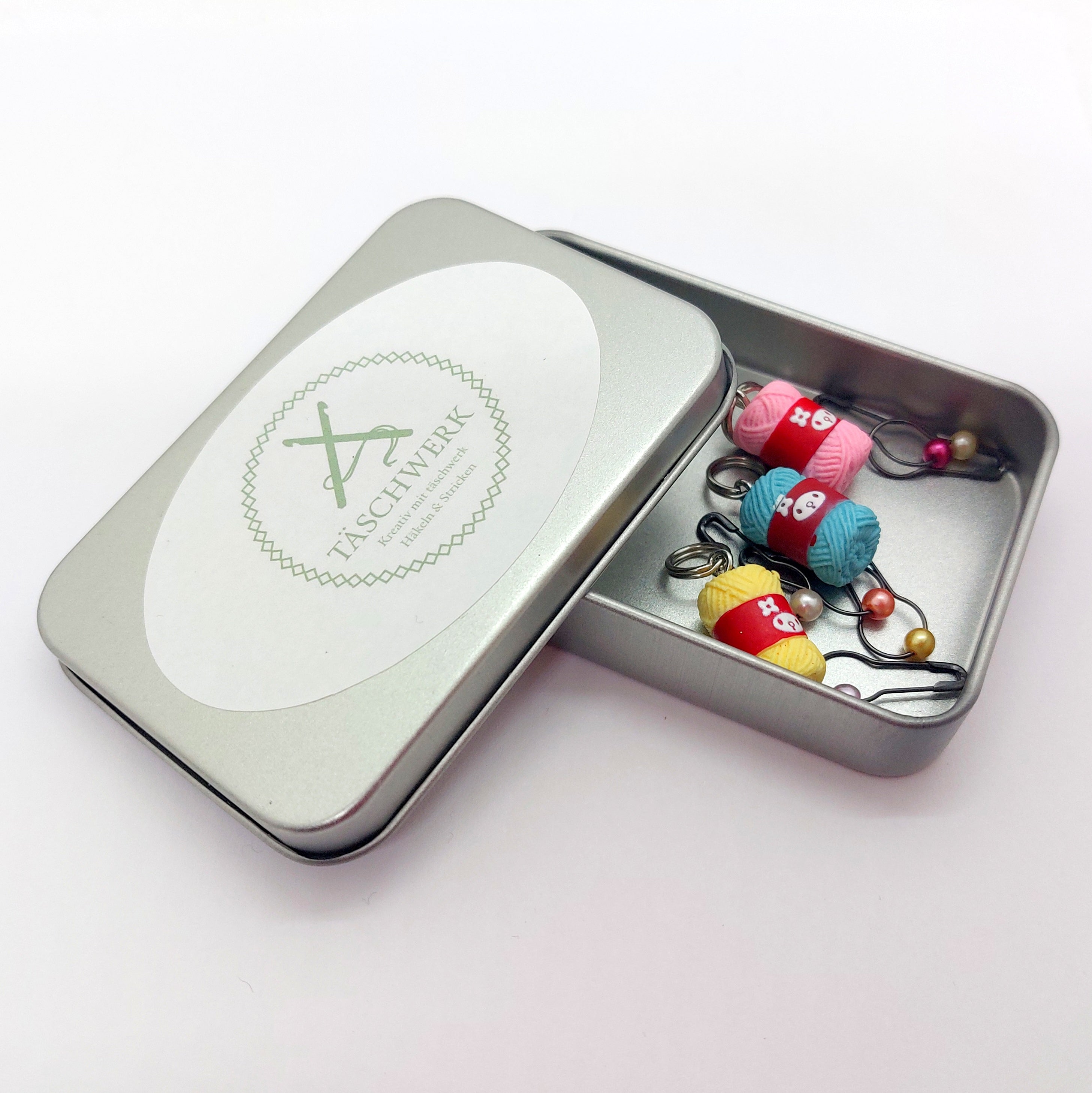 Maschenmarkierer in der Dose