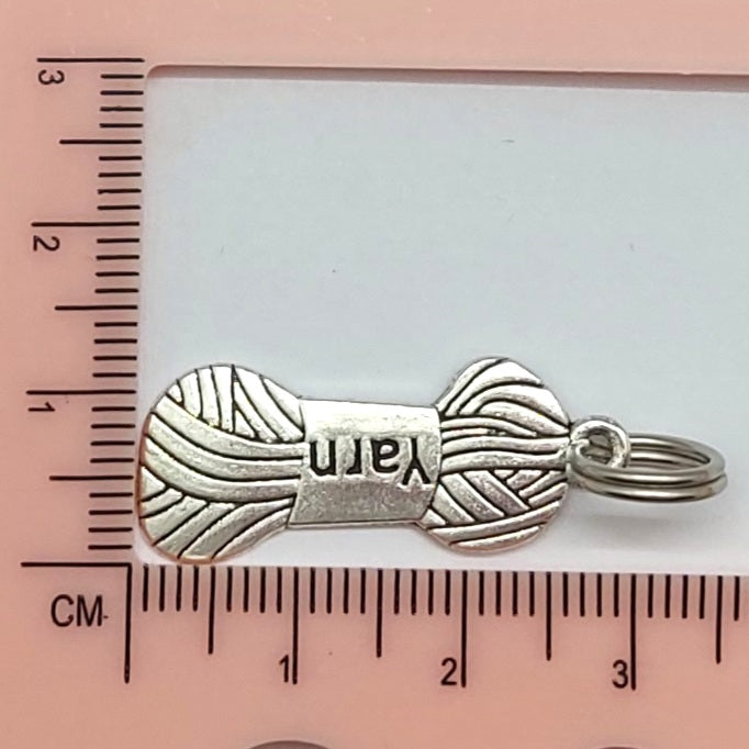 Maschenmarkierer Wollknäul 1 mit Ring oder Nadel