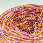 Bobbel "Himbeerkugel", 4-fädig meliert, verschiedene Lauflängen