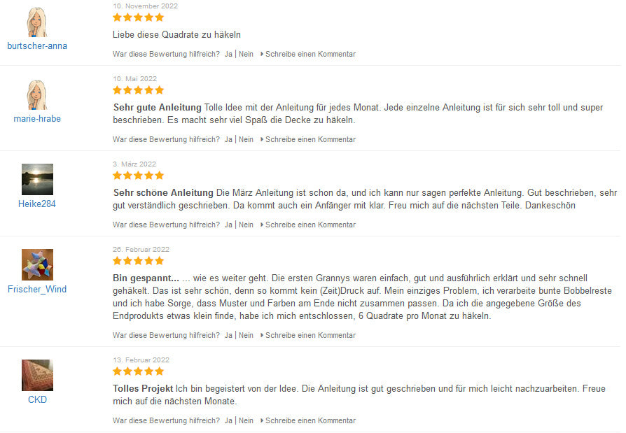 Häkelset Granny Square Decke häkeln