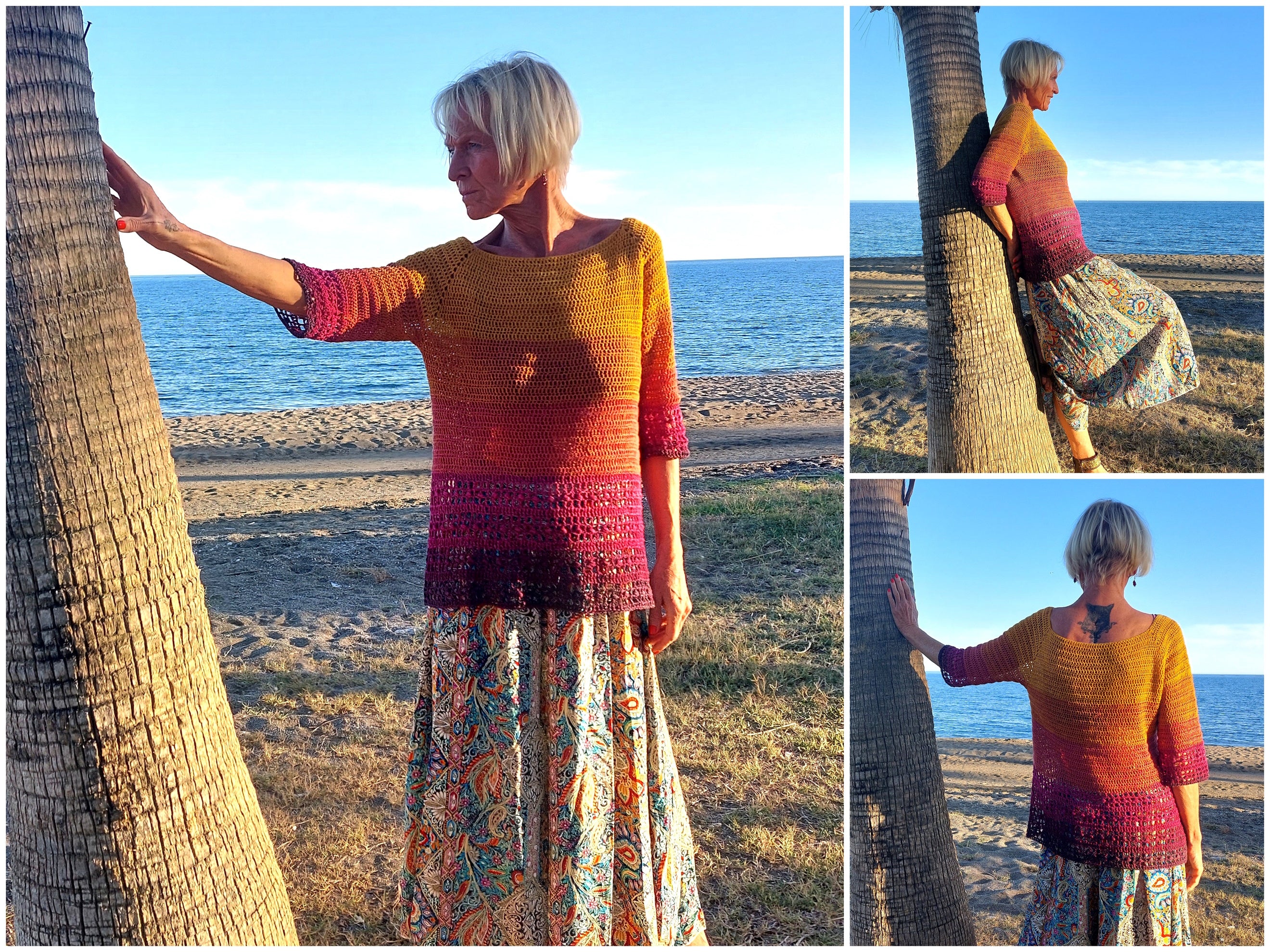 Häkelanleitung Shirt, Tunika "Spring Time", RVO, alle Größen