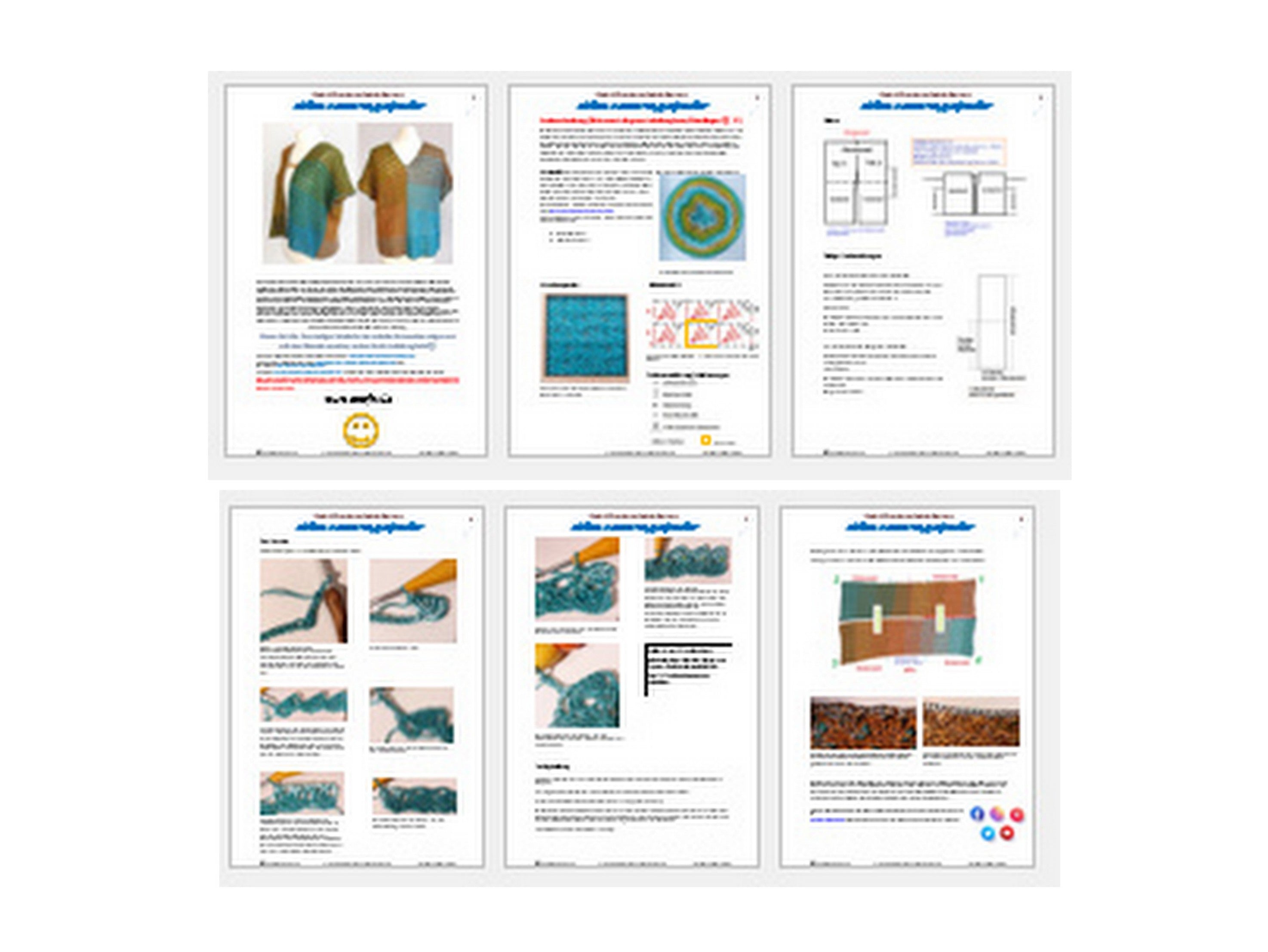 Häkelanleitung Weste oder Shirt "Symphonie"