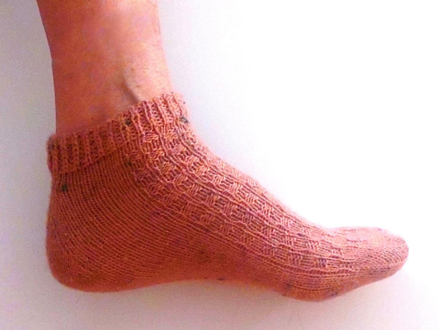 Strickanleitung Sneaker Fixe-Quicky-Ferse "Apfelkern", Top Down, Socken stricken, Gr. 34-45, PDF