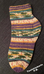 Strickanleitung Fixe-Quicky-Ferse "Royal", Top Down, Socken stricken, Gr. 34-45, PDF