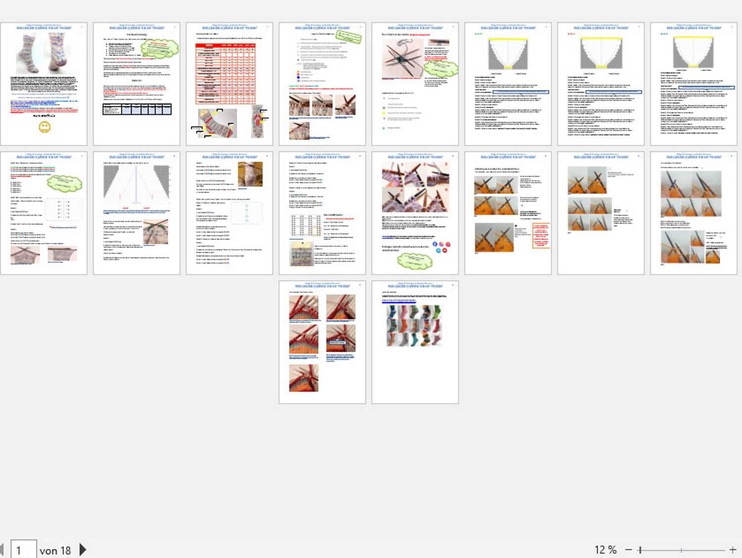 Strickanleitung Fixe-Quicky-Ferse "Fusion", Toe Up, Socken stricken, Gr. 34-45, PDF