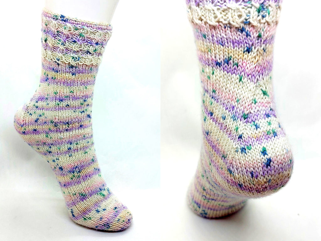 Strickanleitung Fixe-Quicky-Ferse "Fusion", Toe Up, Socken stricken, Gr. 34-45, PDF