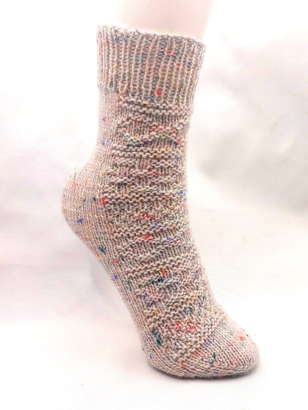 Strickanleitung Fixe-Quicky-Ferse "Mustermix", Toe Up, Socken stricken, Gr. 34-47, PDF